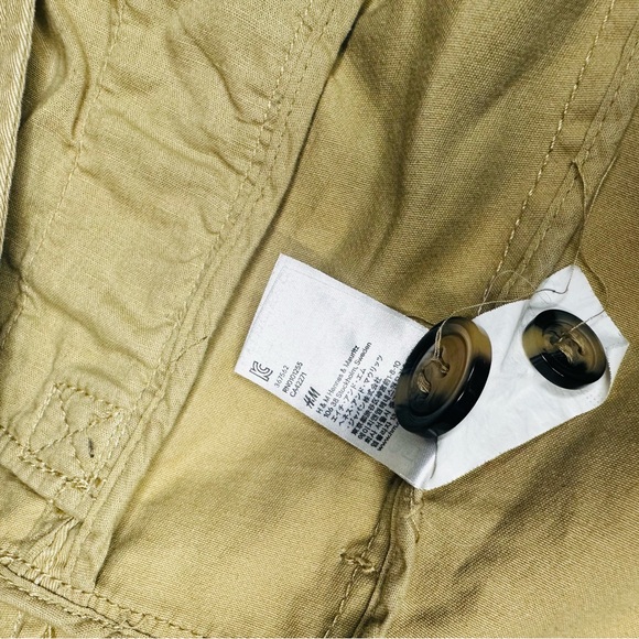 Divided Cream Button-Up Military Style Jacket Size 8 - Picture 14 of 14